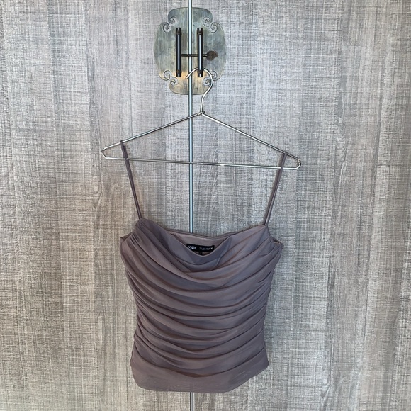 Zara Draped‎ Tulle Top - Picture 10 of 15